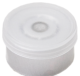 Clear 13mm flip-top vial cap